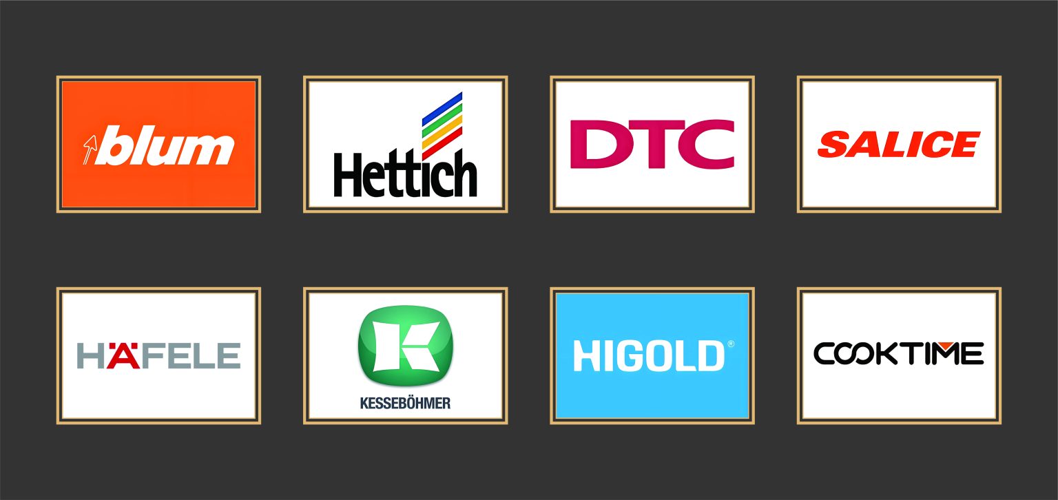 BOCARNI key supplier partners: Blum, Hettich, DTC, Higold, Häfele, Midea, SIEMENS, Haier