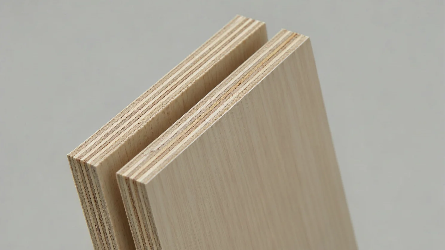 Plywood cabinet panel cross section